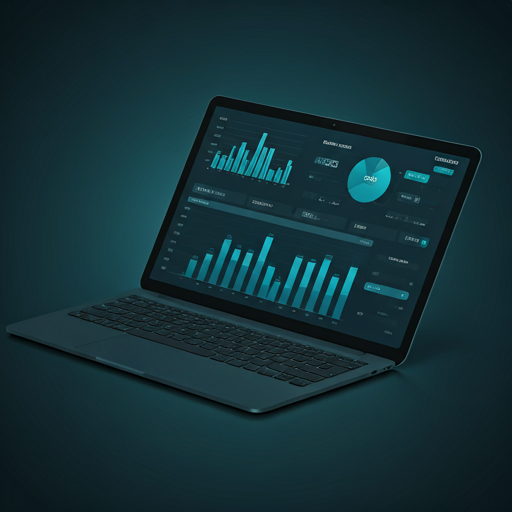 Tech for CFO financial analytics dashboard showing charts, metrics, and expense tracking
